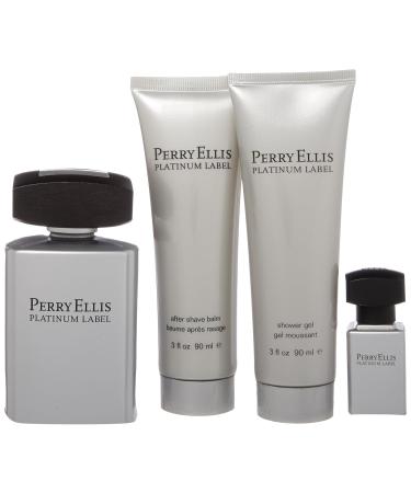 Perry Ellis Platinum Label Men 4 Piece Gift Set - Buy Online on GoSupps.com