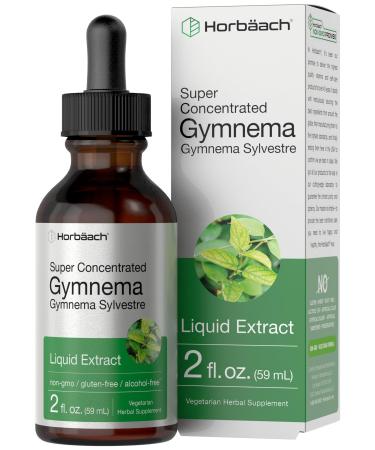 Horb ach Gymnema Sylvestre Liquid Extract | 2 fl oz | Alcohol Free Drops | Super Concentrated Supplement Tincture | Vegetarian Non-GMO Gluten Free