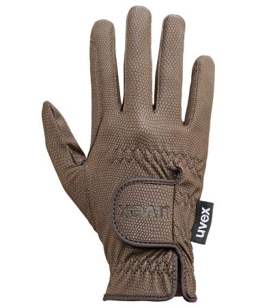 Uvex Breathable & Washable Horse Riding Gloves (Western/English) for Women & Men, Sportstyle brown 7.5