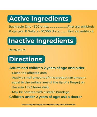Polysporin Antibiotic Skin Ointment 1 oz Travel Size | Infection Protection & Wound Care | Neomycin-Free - Buy Online on GoSupps.com