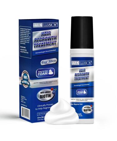 Natural Hair Growth Foam - Biotin & Keratin Formula for Men & Women | Promotes Regrowth & Strength - Pack of 3 (1.22 oz - Buy Online on GoSupps.com