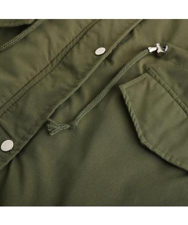 Buy Hanxiulin Oversize Plush Jacket for Women | Warm Fleece Long-Sleeved Winter Coat | XXL Green | Cozy Trench Coat - Buy Online on GoSupps.com