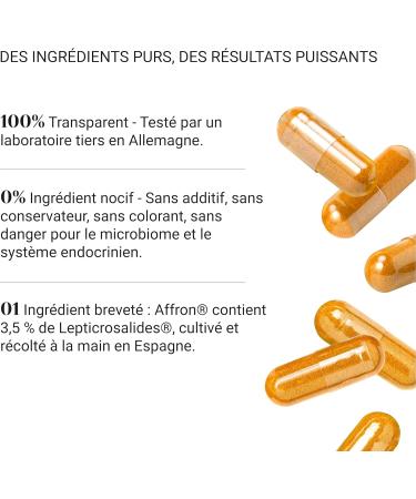 Nullure Premium Saffron | Patented Saffron Capsules | 3.5% Lepticrosalides | Vegan & No Additives | Mood Stress Sleep | P - Buy Online on GoSupps.com