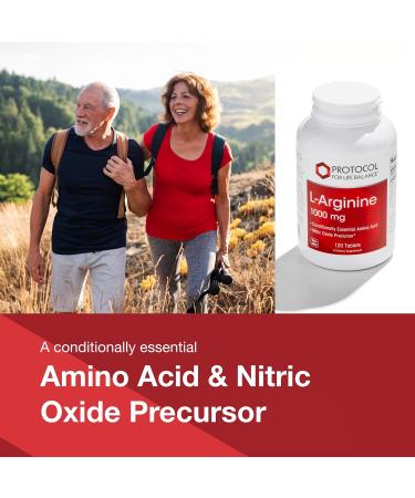 PROTOCOL FOR LIFE BALANCE L-Arginine 1 000mg - Amino Acid - Urea Detox - Protein Protection - 120 Veg Caps - Buy Online on GoSupps.com