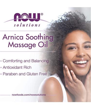 Now Foods Arnica Warming Relief Massage Oil 8 fl oz - Natural Pain Relief & Soothing Massage - Buy Online on GoSupps.com