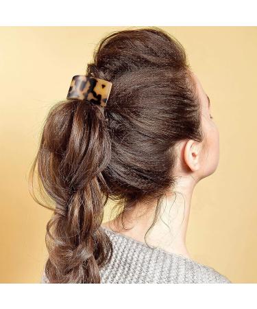 6-Piece French Hair Barrettes Set - Rectangle & Semi-Circle Tortoiseshell Clips for Women - Automatic Snap Hair Accessories (Elegant Pattern) - Buy Online on GoSupps.com