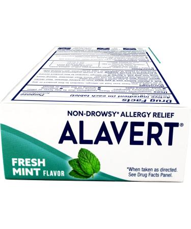 Alavert Allergy 24 Hour Relief Fresh Mint Flavor Orally Disintegrating Allergy Tablets Non-drowsy Antihistamine Loratadine 10mg 60 Count - Buy Online on GoSupps.com