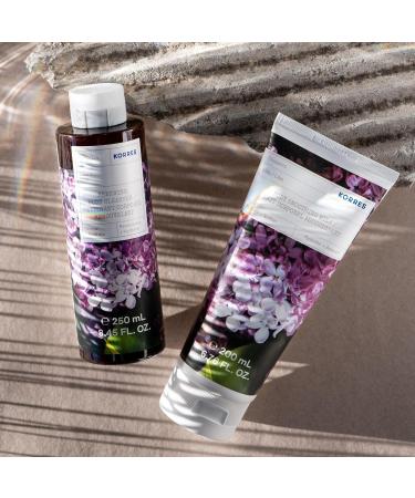 KORRES Lilac Revitalising Shower Gel with Aloe Vera Vegan Dermatologically Tested 250 ml | International Shipping Available - Buy Online on GoSupps.com