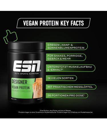 ESN Vegan Designer Protein Powder Cinnamon Cereal 910g & Ultrapure Creatine Monohydrate 500g - Muscle Building & Maintenance Tested Quality - Made in Germany - Buy Online on GoSupps.com