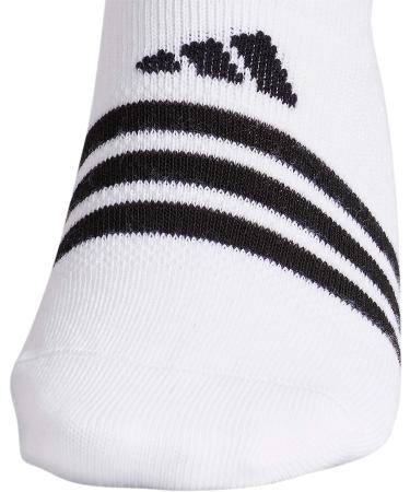 adidas Women's Superlite Super No Show Socks (6-Pack) - White/Cool Light Heather/Black, Medium Size - Buy Online on GoSupps.com