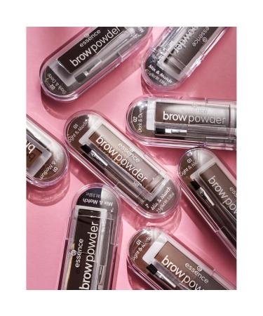 Essence Cosmetics Brow Powder Set - Vegan Matte Multicolored Eyebrow Makeup (No. 01 Light Medium) - Defined Brows Microplastics Free 2.3g - Buy Online on GoSupps.com
