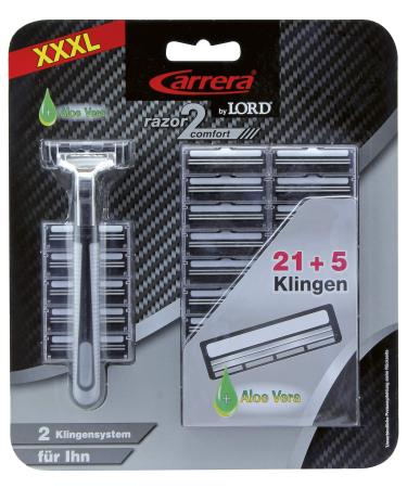 Carrera reusable razor Razor2professional 21 + 5 blades