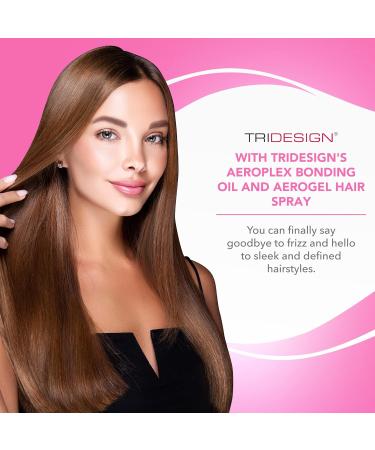 TRI Design Aeroplex Bonding Oil & Aerogel Hair Spray Bundle - Repair & Prevent Breakage for Dry Damaged & Frizzy Hair Finishing Spray - 1 Bonding Oil + 2 Hair Spray 10.5 Ounce (Pack of 2) + Aeroplex - Buy Online on GoSupps.com