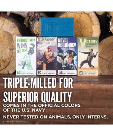 Duke Cannon Supply Co. Big Ass Brick of Soap - Limited Edition WWII Inspired Men's Bar Soap with Menthol - 10 oz - Buy Online on GoSupps.com