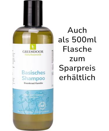 Greendoor Verbena Natural Shampoo 200ml for stronger hair sulfate-free basic hair care with organic oils naturally not tested on animals natural biodegradable - Buy Online on GoSupps.com