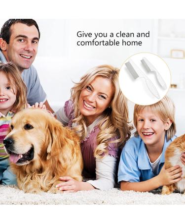 2 Pcs Flea Comb for Dogs Flea Comb for Cats Dog Flea Comb for Long and Short-haired Pets Flea Comb for Removing Tear Stains Fleas Dandruff Lice Tangled Hair Scabs and Mucus - Buy Online on GoSupps.com