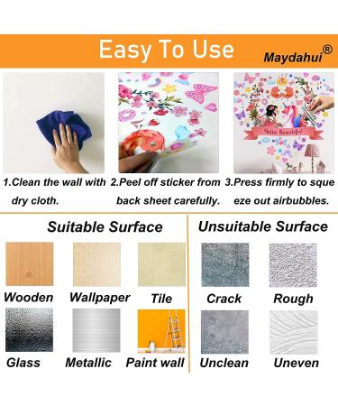 Maydahui Funny Face Expression Toilet Seat Sticker Set - 2 Pcs Waterproof Flush Decals for Bathroom - 10x9 and 11x10 Inches - Kids Potty Training Reminder - Buy Online on GoSupps.com