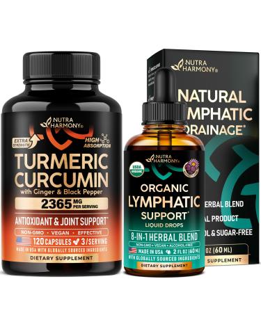 Lymphatic Drops & Turmeric Curcumin Capsules