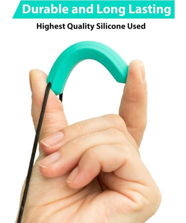 Tilcare Chew Chew Sensory Necklace - Silicone Chewy Toy for Kids & Adults with Autism - Blue/Turquoise/Green Chewing Pendant - Buy Online on GoSupps.com