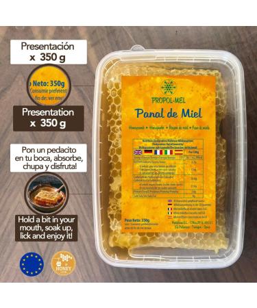Honeycomb of EU origin -350 g - Flower honey in comb with floral aroma. Bee honey strengthens the defenses has - Buy Online on GoSupps.com