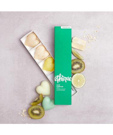 Ethique Hair Sampler Set - 3 Solid Shampoo Bars & 2 Conditioner Bars for All Hair Types - Buy Online on GoSupps.com