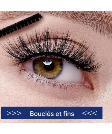  Siuwddee Waterproof Mascara Black Mascara for Natural and Lengthened Eyelashes - Waterproof Cosmetic for Enhanced Eyelashes for Women and Girls for All Occasions - Buy Online on GoSupps.com