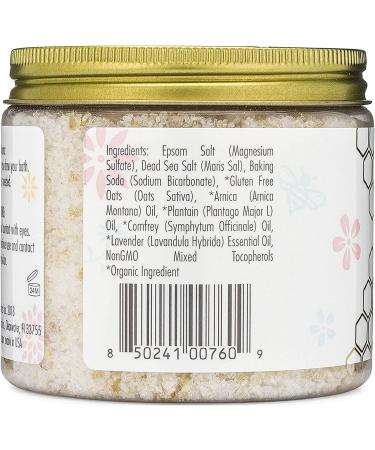 Organic Epsom Salt Lavender Bath Soak - Soothing Pregnancy Bath Salts for Women - Dead Sea Salt and Epsom Salt Blend for Relaxation - Buy Online on GoSupps.com