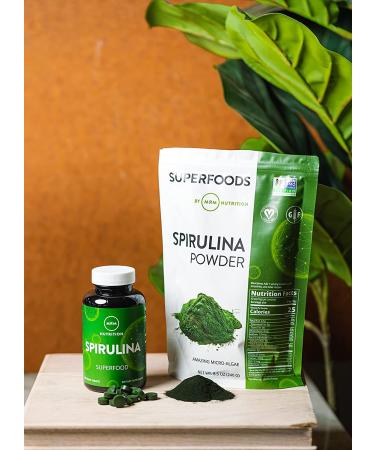 MRM Raw Spirulina Powder 8.5 oz - Organic Superfood for Energy & Nutrition - Buy Online on GoSupps.com