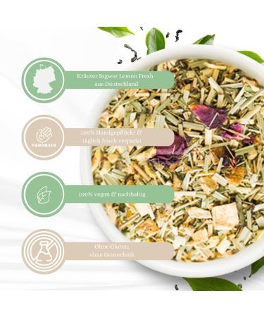  1001 Frucht 1001 Fruit - Fresh Lemon Ginger Infusion - 100g - Buy Online on GoSupps.com