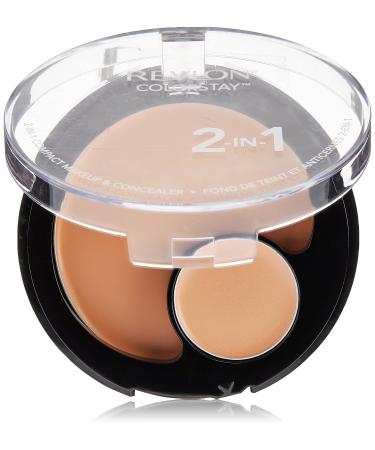 Revlon ColorStay 2-in-1 Compact Makeup & Concealer  Medium Beige