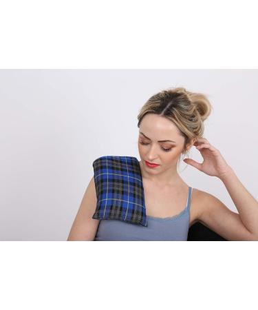 Tartan Wheat Heat Pad Pure Lavender Microwave Wheat Bags for Pain Relief | Heat Patches for Back Shoulder and Neck Aches | Scented Heat Wrap Microwavable Warmer (Blue) Tartan Blue - Buy Online on GoSupps.com