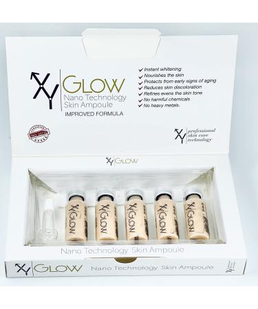 XY PROFESSIONAL BB Glow Foundation Ampoule Concealer Primer dark Facial Skin serum Starter Kit- Brightening BB Treatment KOREA Microneedling academy supplies Beige