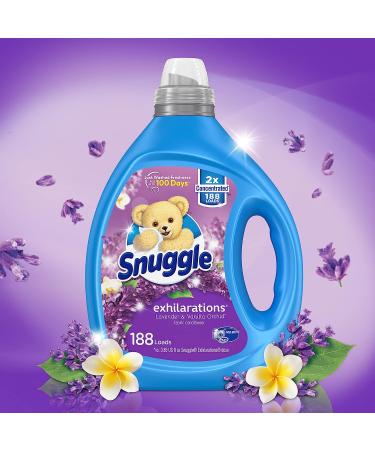 Snuggle Exhilarations Lavender and Vanilla Orchid Liquid Fabric Softener - 2X Concentrated, 188 Loads - Buy Online on GoSupps.com