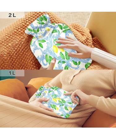 Shop Floral Lemon Hot Water Bottle - 2L Pain Relief & Hand Warmer | International Shipping - Buy Online on GoSupps.com