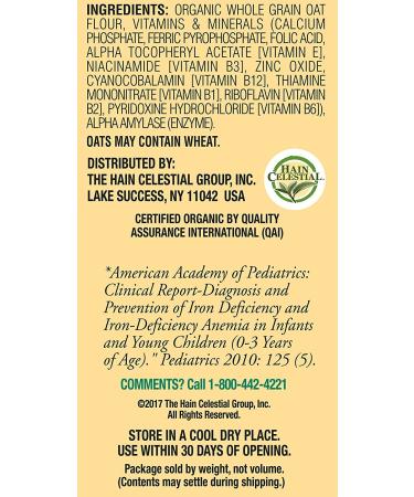 Earth's Best Organic Whole Grain Oatmeal Infant Cereal - 96 oz (Pack of 12) - Buy Online on GoSupps.com