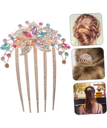 Ipetboom Rhinestone Hair Accessories Hairpin Flower Hair Comb Decorative Hair Combs Women Hair Comb Women Rhinestone Hair Comb Wedding Hair Comb Women Hair Accessories Bride Hair Comb - Buy Online on GoSupps.com