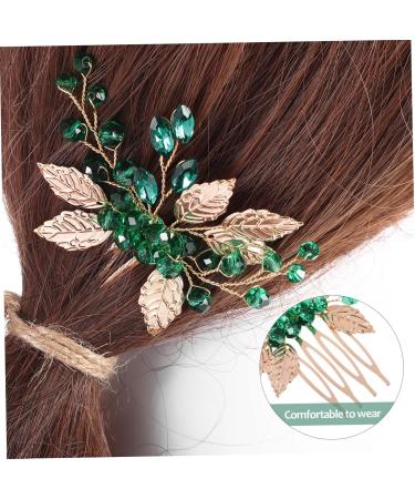 FRCOLOR Set of 4 Alloy Rhinestones Comb Elegant Light Rhinestone Accessories for Women Accessories for Girls Tiara Gold Decoration Hair Comb Clip Manual Accessories - Buy Online on GoSupps.com