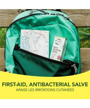 St. Francis Herb Farm Skin Healing Salve | 60 ml | Red Clover Plus Salve | Eczema and Psoriasis Remedy | Skincare Wound-healing | Anti-itch Salve | Made in Canada - Buy Online on GoSupps.com