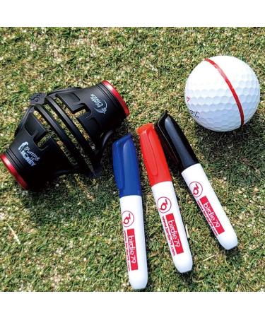 BIRDIE79 Premium 360-Degree+180-Degree Birdie Liner Drawing Alignment Tool Kit with Triple 3-Line Marker Pens - Golf Ball Marker Set with Gift Box - Patent Pending - Buy Online on GoSupps.com