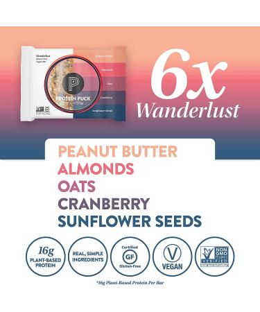 Protein Puck Variety Pack - 6 Peanut Butter, 5 Almond Butter, 5 Sunflower Butter - Protein Bar Pack - Buy Online on GoSupps.com