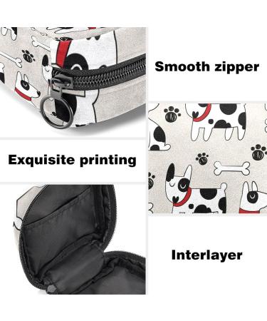 Portable Period Kit Bag for Girls | Pads & Tampons Pouch with Zipper | Dog Multicoloured 17 - Buy Online on GoSupps.com
