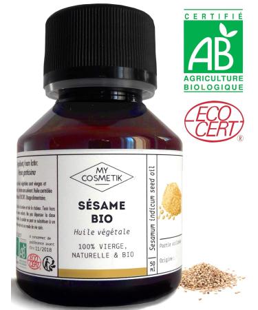 Buy Organic Sesame Vegetable Oil 500ml | MY COSMETIK | Premium Quality for Skin & Hair Care - Worldwide Shipping - Buy Online on GoSupps.com