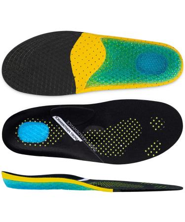 Arxus Gel Insoles for Plantar Fasciitis and Arch Support - Orthotic Relief for Flat Foot, Heel Pain - Shock Absorption Comfort Inserts for Sneakers and Running Shoes (Blue) - Buy Online on GoSupps.com