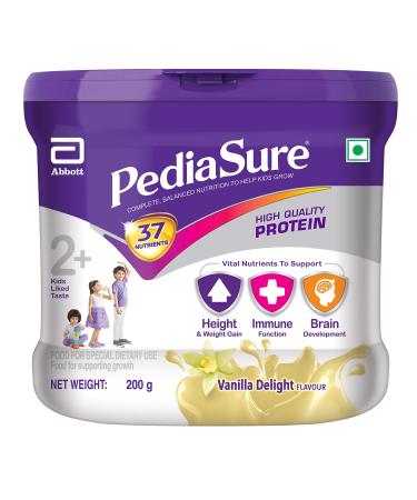 Pediasure Vanilla Delight 200g/7.05oz - Plastic Jar - For Kids 2 Years to 10 Years