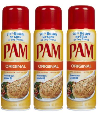 Pam Original Cooking Spray, 6 oz, 3 ct (Quantity of 3)
