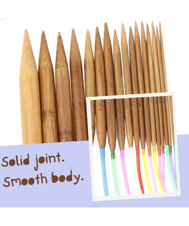 KnitPal 12-inch Short Circular Knitting Needles Set - 11 Sizes for Babies, Sleeves, Socks - Free Patterns eBook - US 0-10 (2-6mm) - Buy Online on GoSupps.com