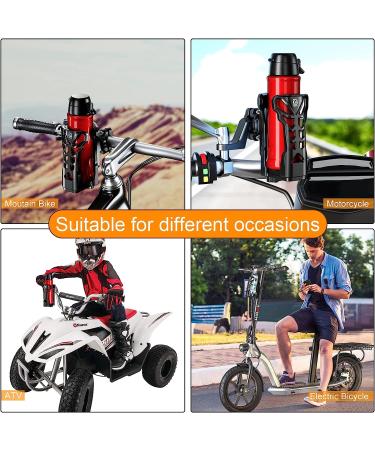 Upgraded Motorcycle Cup Holder with LED Atmosphere Light | 360 Rotation | Max Load 32oz | Matte Black - Buy Online on GoSupps.com
