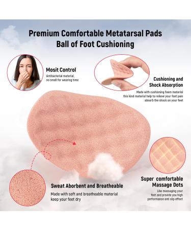 Riootlnm Anti-Slip Ball of Foot Cushions | Metatarsal Pads for Foot Pain Relief | Comfort for High Heels & Loose Shoes | Ideal for Blisters & Heel Grips - Buy Online on GoSupps.com