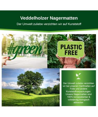 Veddelholzer 3 Hemp Mats for Small Animal Cages | Eco-Friendly Rabbit & Guinea Pig Accessories - Buy Online on GoSupps.com