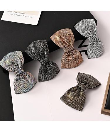 Hair Bows Clip Hair Clips Women's French Hair Clip Hair Bow Hair Clips Glitter Hair Pins Hair Bows Clip for Thick Hair Women Grey gray 1 item - Buy Online on GoSupps.com